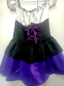 Adult Female Costumes to Hire - German Dress - Black & Purple